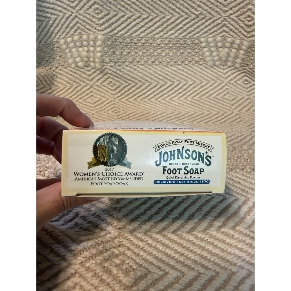 Johnson's Foot Soap Quick Dissolve Powder Soak Discontinued - 4 packets 1oz each - Picture 5 of 7